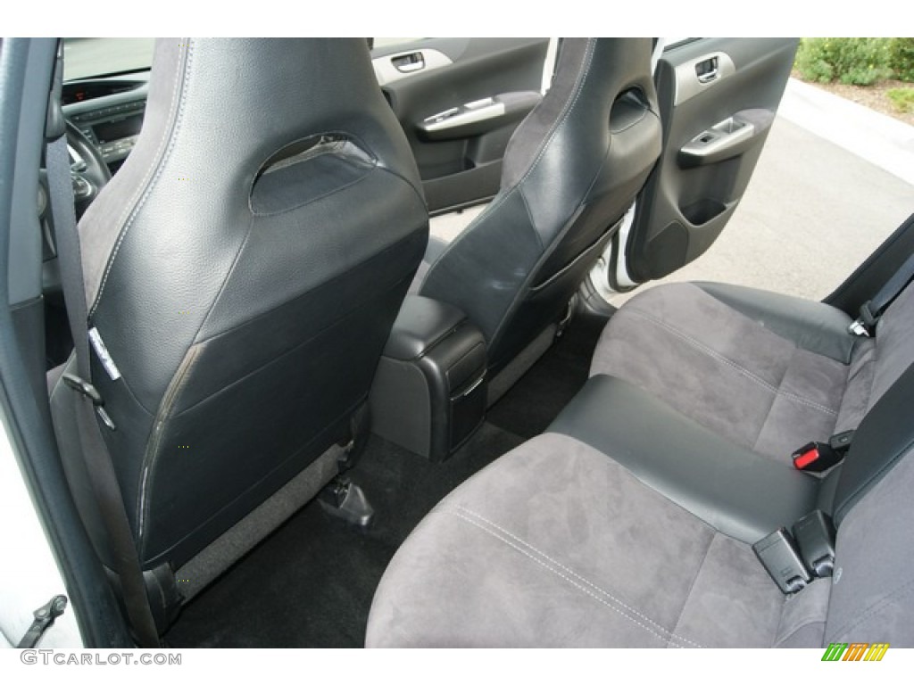 Graphite Gray Alcantara/Carbon Black Leather Interior 2009 Subaru Impreza WRX STi Photo #50555140