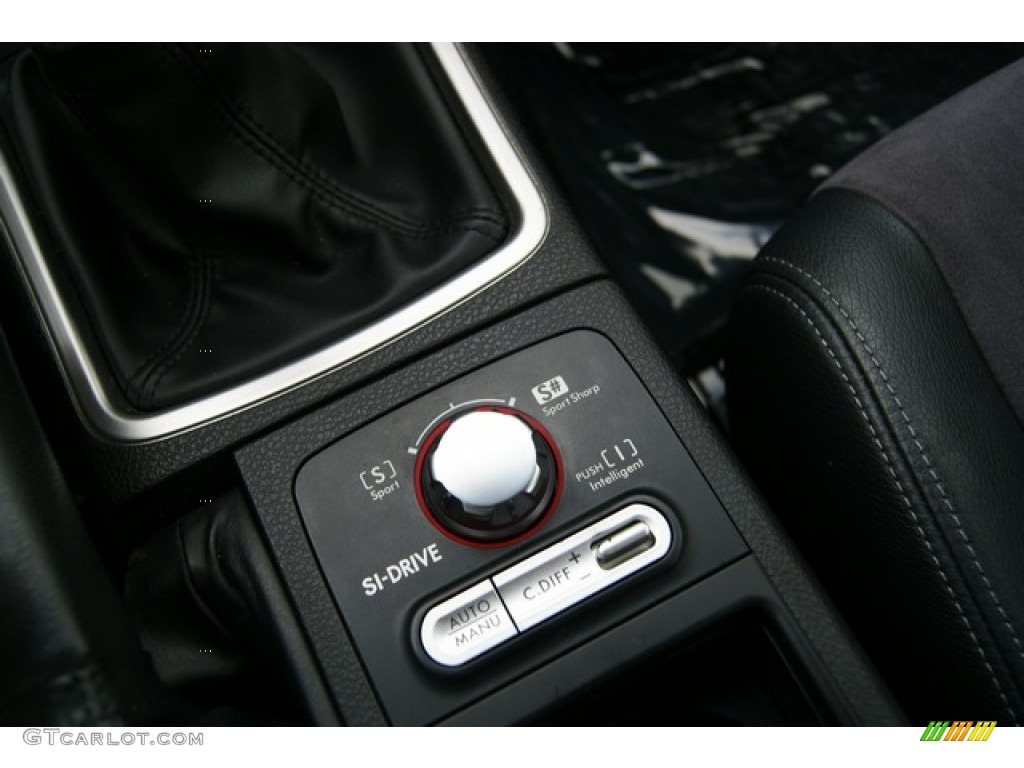 2009 Impreza WRX STi - Satin White Pearl / Graphite Gray Alcantara/Carbon Black Leather photo #31