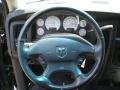 Dark Slate Gray 2002 Dodge Ram 1500 SLT Quad Cab 4x4 Steering Wheel