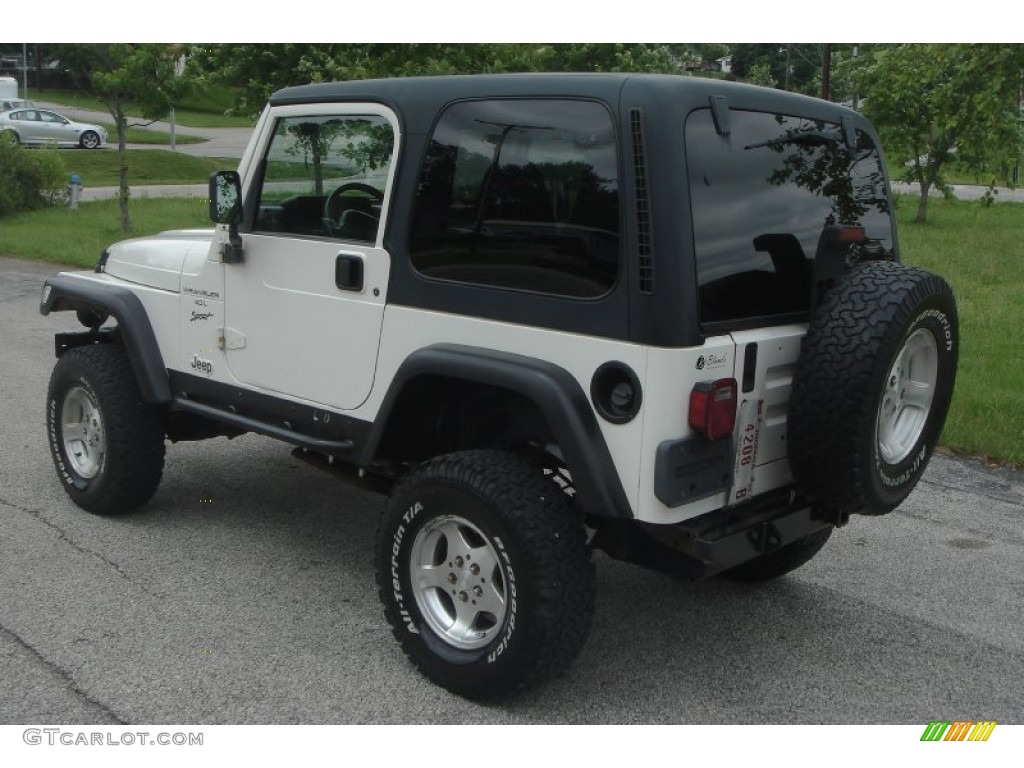 1999 Wrangler Sport 4x4 - Stone White / Agate photo #35