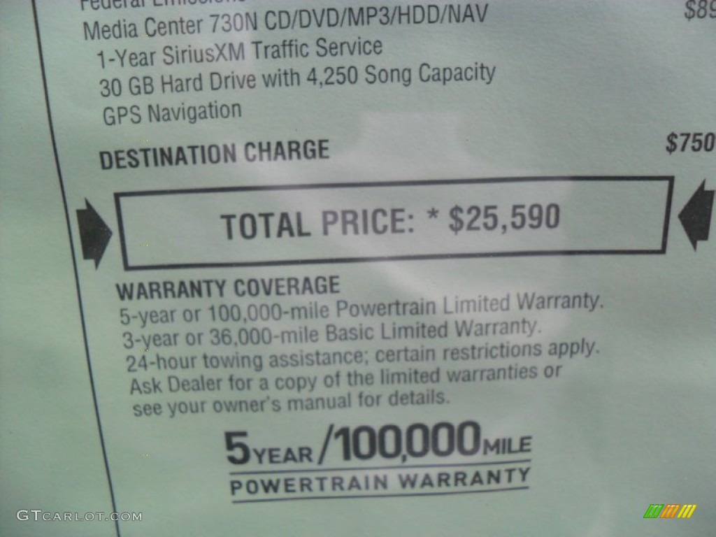2011 Chrysler 200 Limited Window Sticker Photos