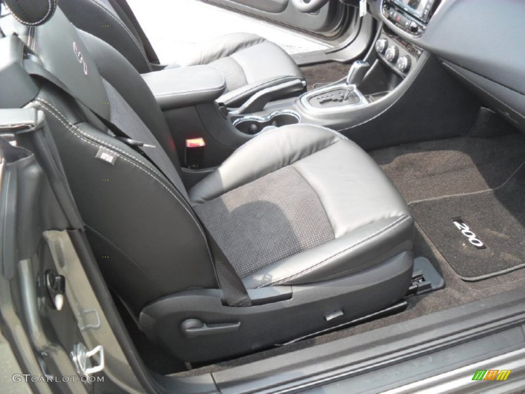 Black Interior 2011 Chrysler 200 S Convertible Photo #50558614