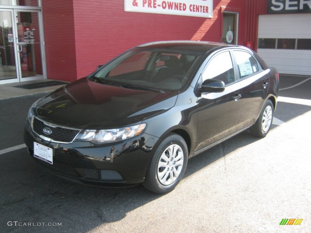 2011 Forte EX - Ebony Black / Black photo #1