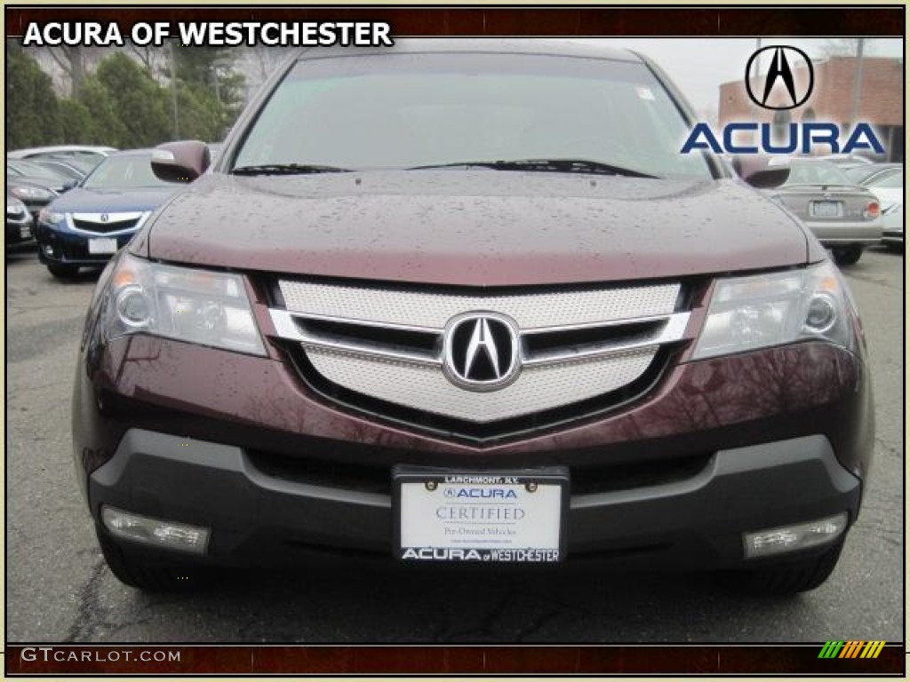 2008 MDX  - Dark Cherry Pearl / Ebony photo #6