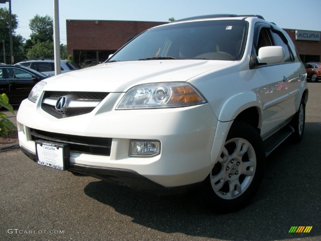 2004 MDX Touring - Aspen White Pearl / Saddle photo #1