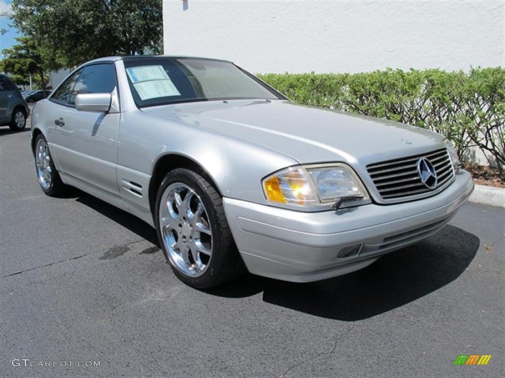 Brilliant Silver Metallic 1997 Mercedes-Benz SL 500 Roadster Exterior Photo #50562394