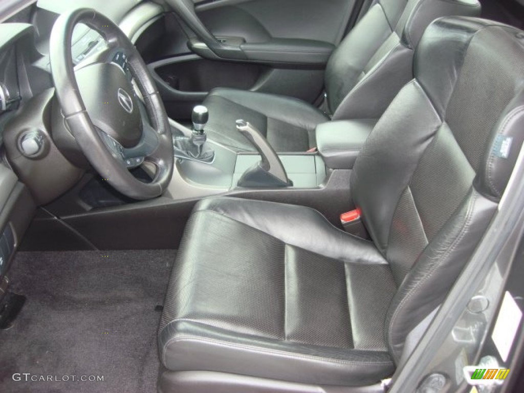 Ebony Interior 2009 Acura TSX Sedan Photo #50563504