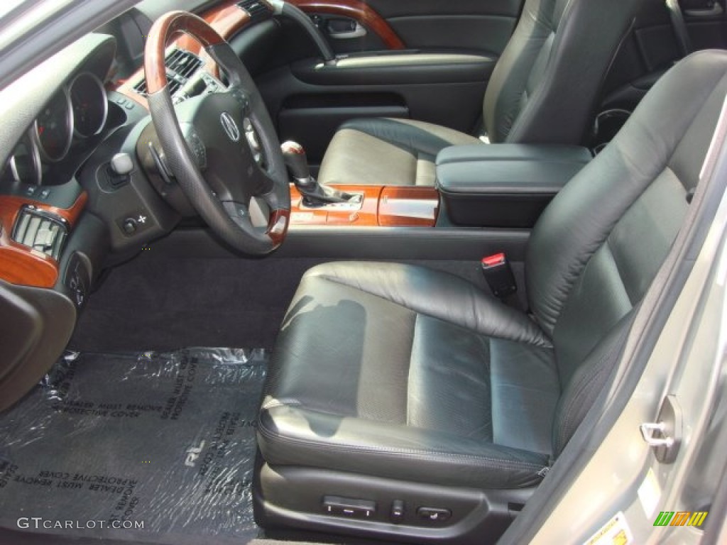 Ebony Interior 2009 Acura RL 3.7 AWD Sedan Photo #50563792