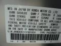NH727M: Platinum Frost Metallic 2009 Acura RL 3.7 AWD Sedan Color Code