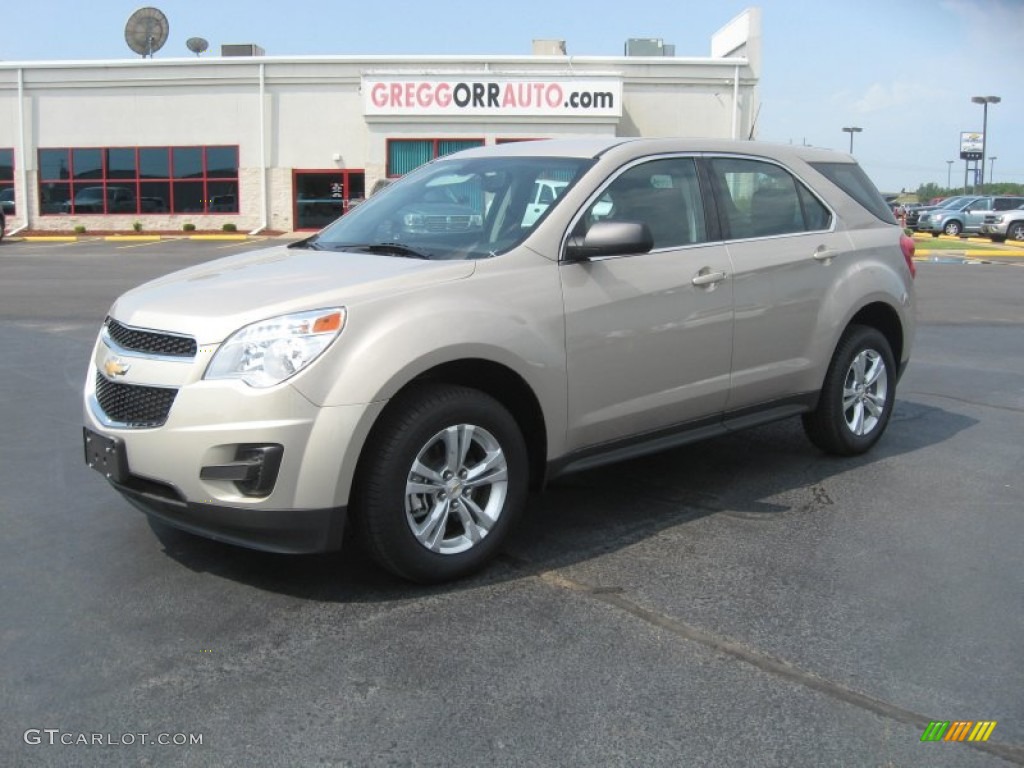 2011 Equinox LS AWD - Gold Mist Metallic / Light Titanium/Jet Black photo #1