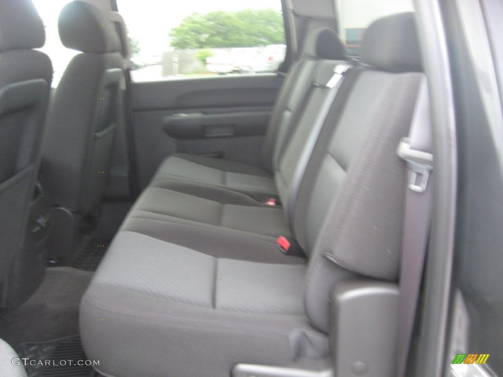 2011 Sierra 1500 SLE Crew Cab 4x4 - Storm Gray Metallic / Ebony photo #14