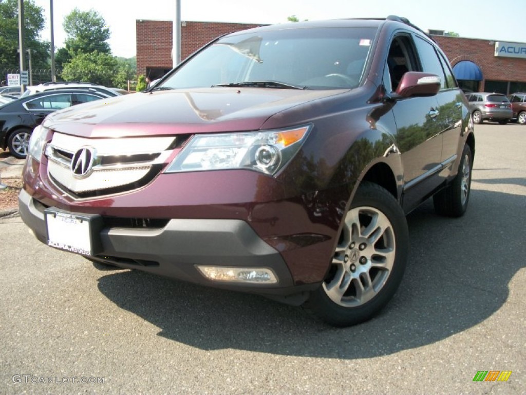 Dark Cherry Red Pearl Acura MDX