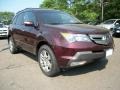 2007 Dark Cherry Red Pearl Acura MDX   photo #4