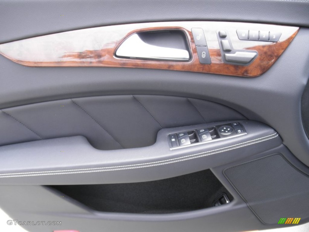 2012 Mercedes-Benz CLS 550 Coupe Black Door Panel Photo #50565481