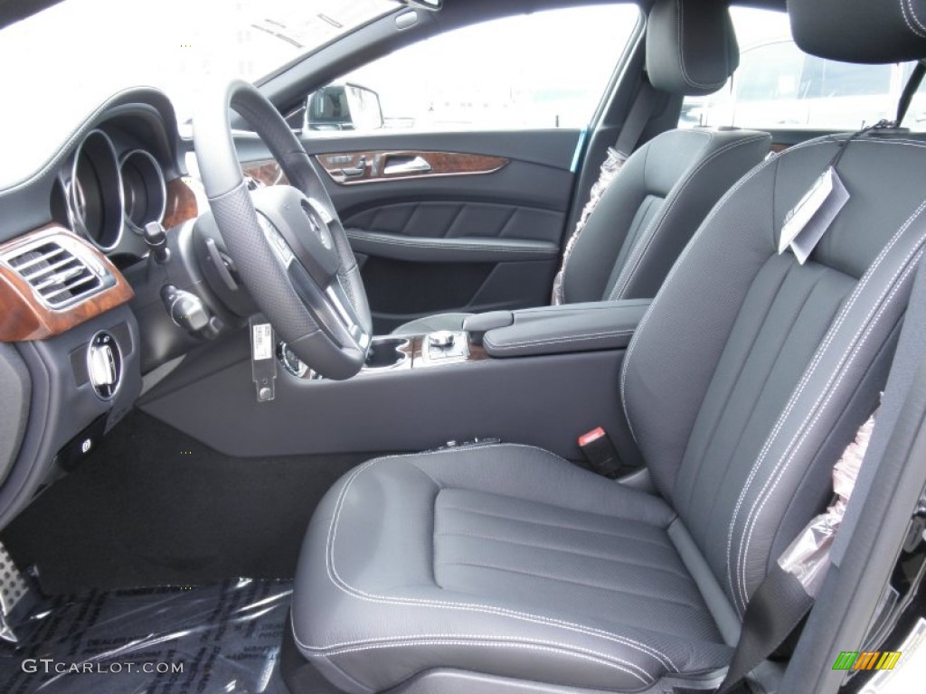 Black Interior 2012 Mercedes-Benz CLS 550 Coupe Photo #50565496