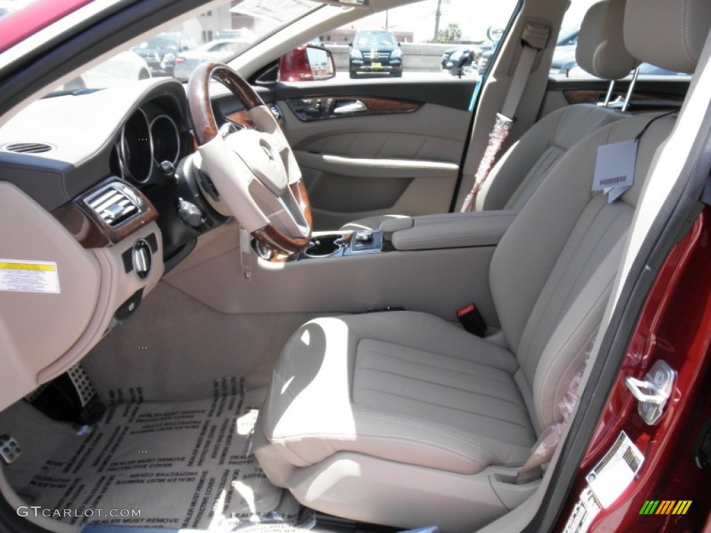 Almond/Mocha Interior 2012 Mercedes-Benz CLS 550 Coupe Photo #50565641