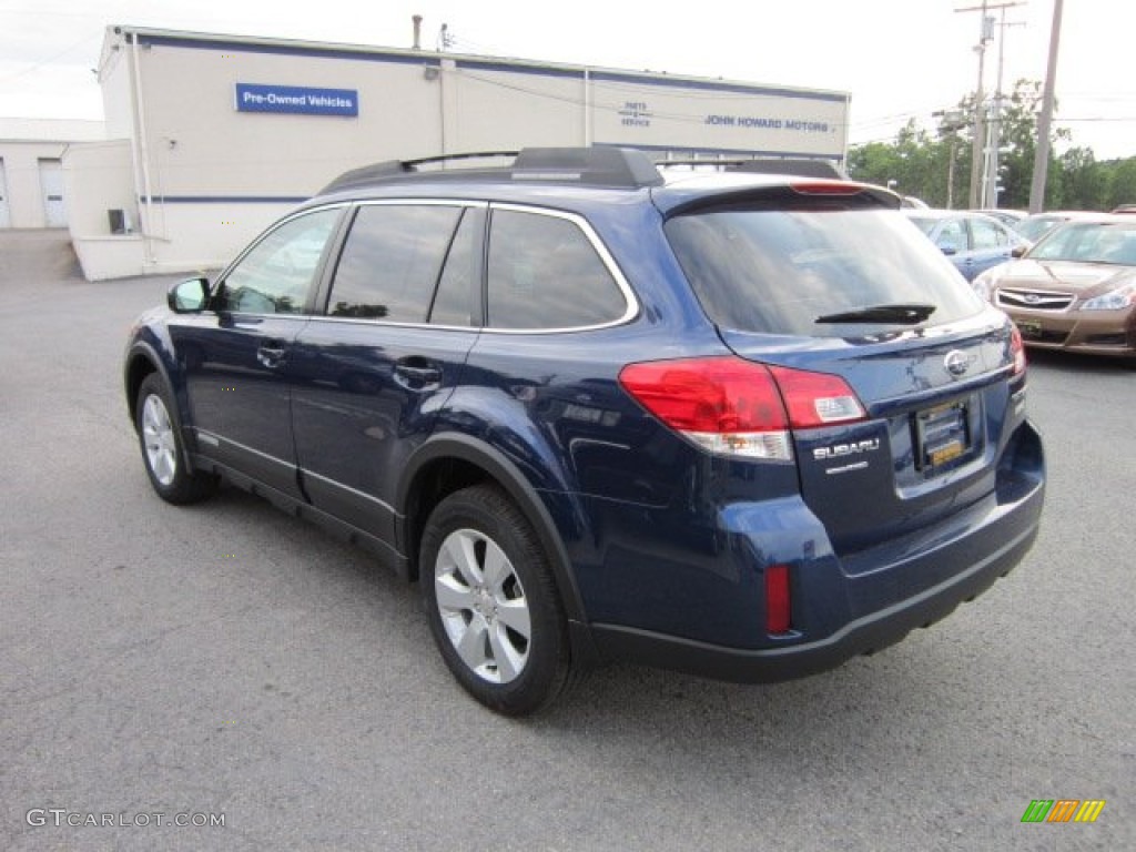 2011 Outback 2.5i Premium Wagon - Azurite Blue Pearl / Warm Ivory photo #8