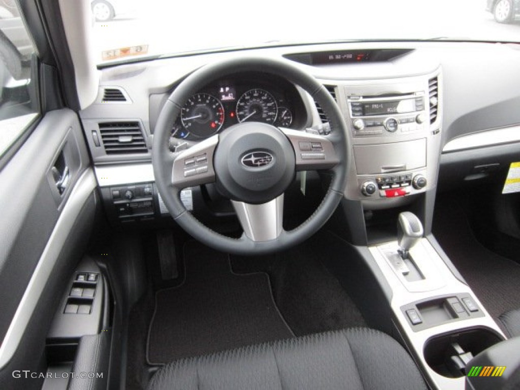 2011 Subaru Outback 2.5i Premium Wagon Off Black Dashboard Photo #50566132
