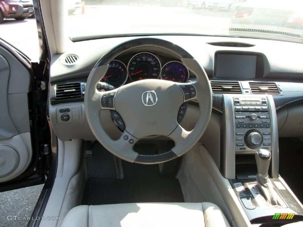 2009 Acura RL 3.7 AWD Sedan Parchment Dashboard Photo #50566192