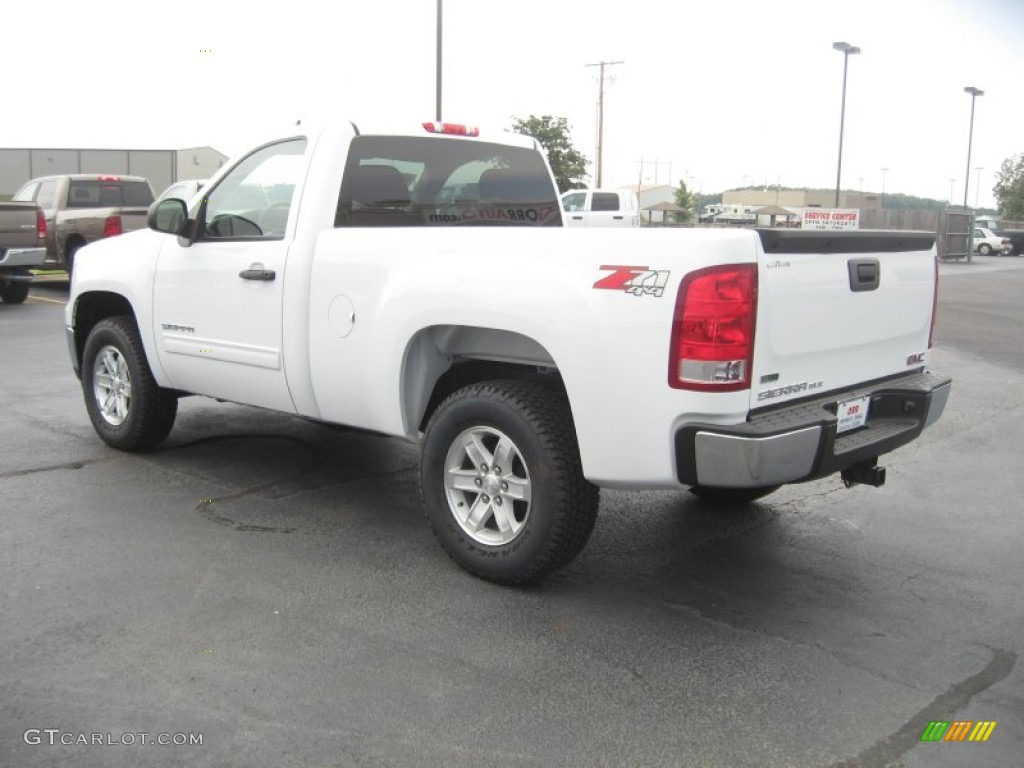 Summit White 2011 GMC Sierra 1500 SLE Regular Cab 4x4 Exterior Photo #50566501