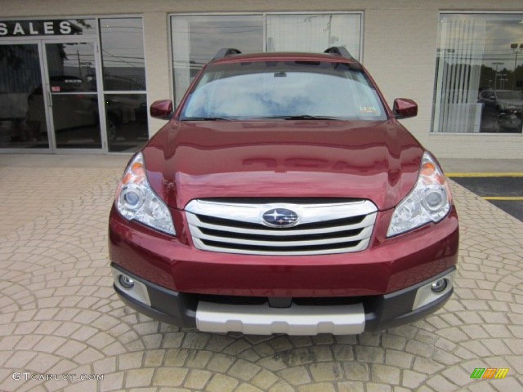 2011 Outback 2.5i Limited Wagon - Ruby Red Pearl / Warm Ivory photo #2