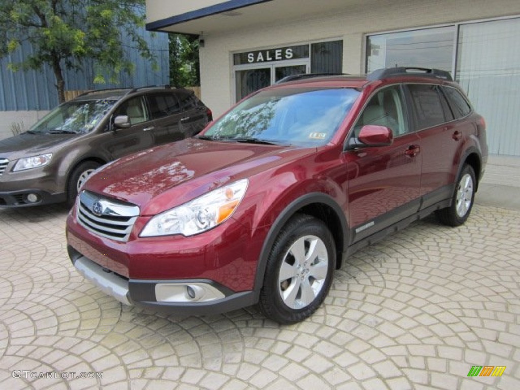 Ruby Red Pearl 2011 Subaru Outback 2.5i Limited Wagon Exterior Photo #50566594