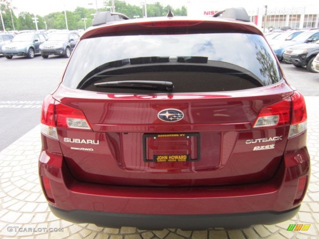 2011 Outback 2.5i Limited Wagon - Ruby Red Pearl / Warm Ivory photo #10