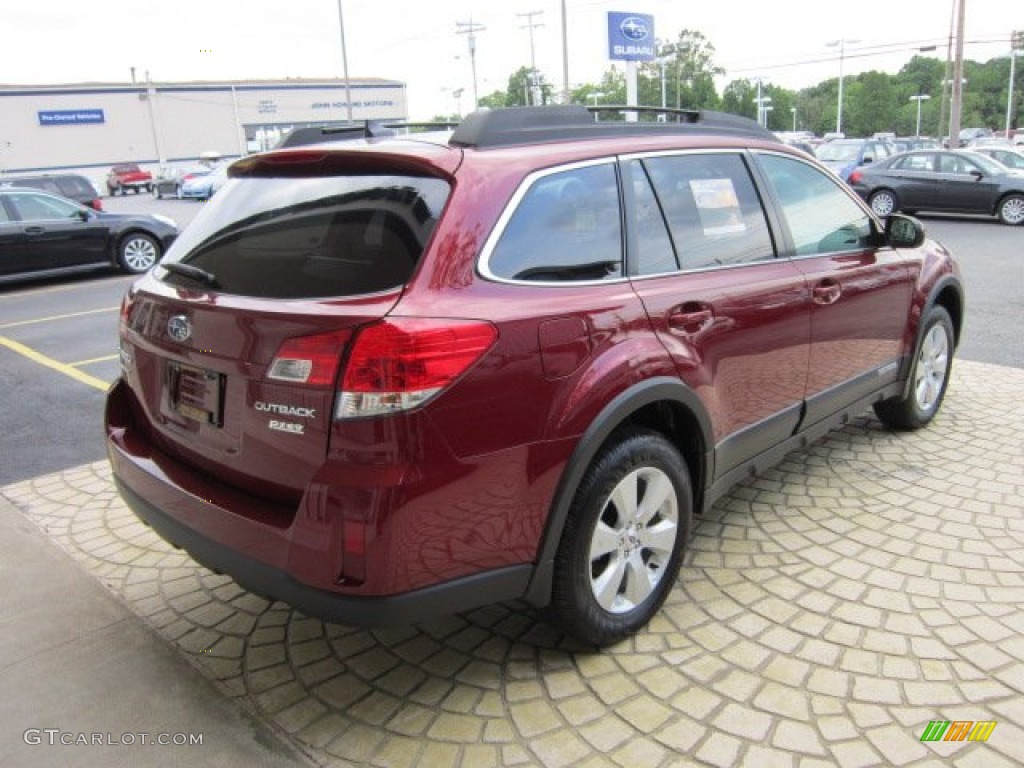 2011 Outback 2.5i Limited Wagon - Ruby Red Pearl / Warm Ivory photo #11
