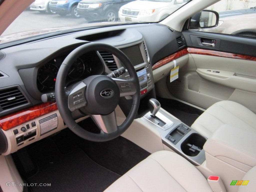 Warm Ivory Interior 2011 Subaru Outback 2.5i Limited Wagon Photo #50566681