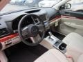 Warm Ivory 2011 Subaru Outback 2.5i Limited Wagon Interior Color