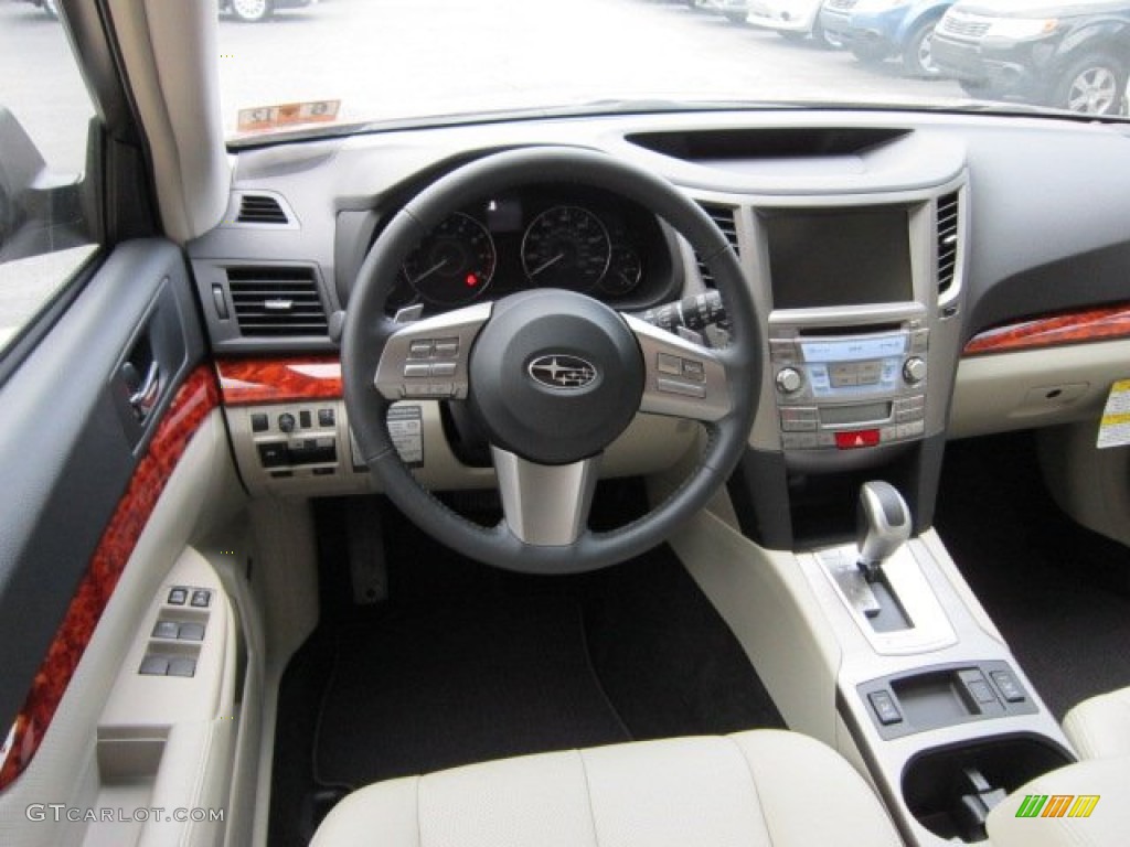 2011 Subaru Outback 2.5i Limited Wagon Warm Ivory Dashboard Photo #50566708