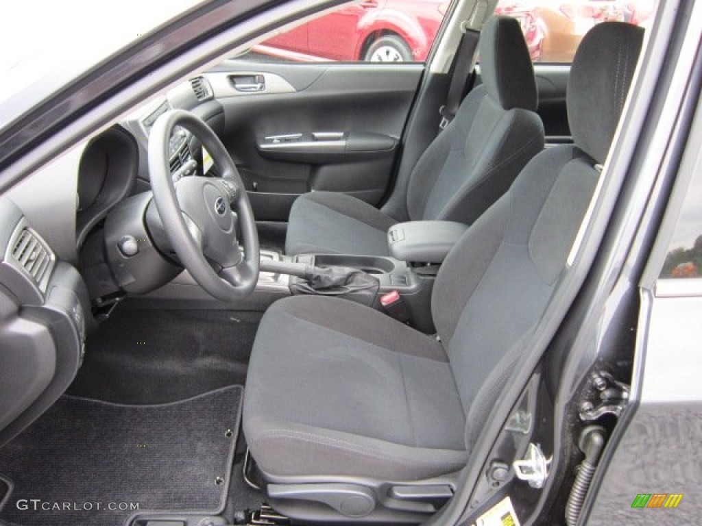 Carbon Black Interior 2011 Subaru Impreza 2.5i Sedan Photo #50566828