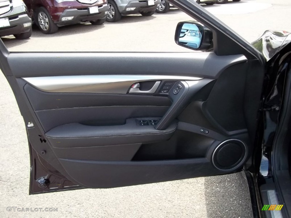 2009 Acura TL 3.7 SH-AWD Ebony Door Panel Photo #50566954