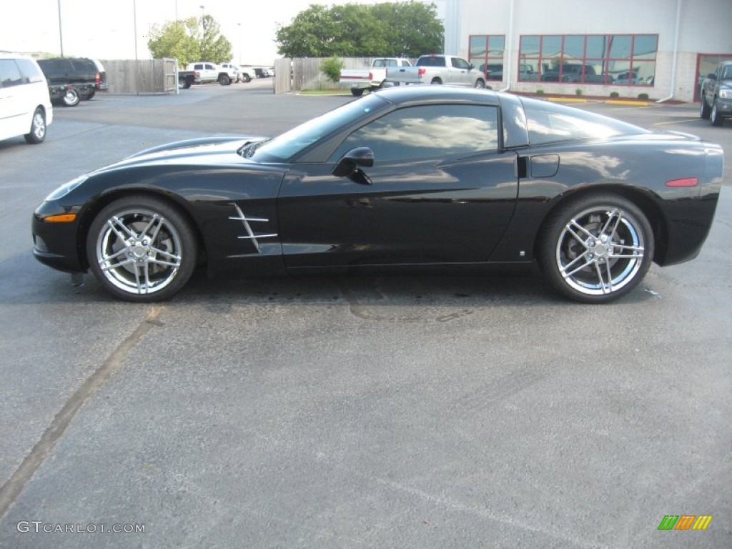 2007 Corvette Coupe - Black / Ebony photo #8