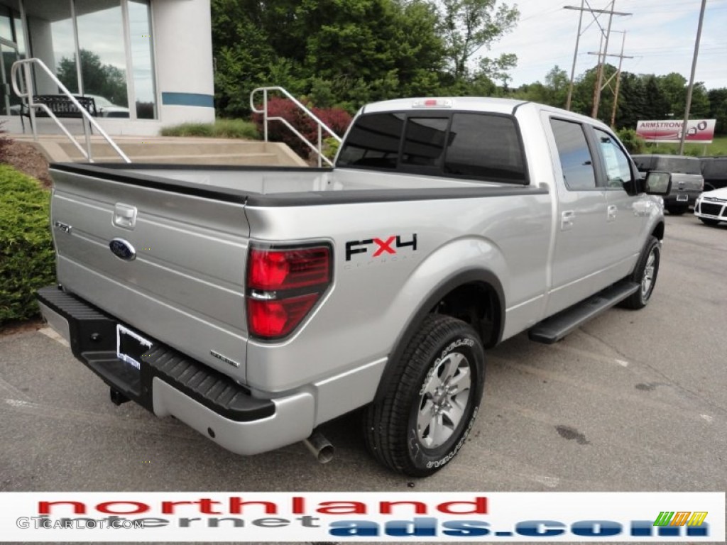 2011 F150 FX4 SuperCrew 4x4 - Ingot Silver Metallic / Black photo #7