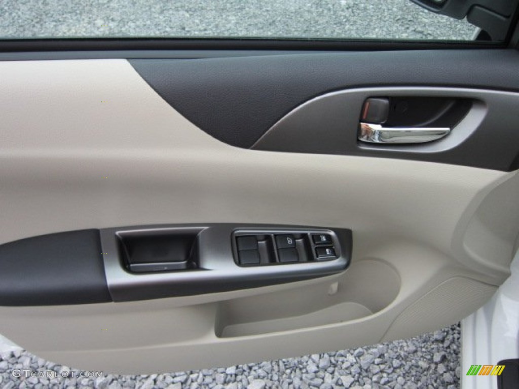 2011 Subaru Impreza 2.5i Premium Sedan Ivory Door Panel Photo #50567287