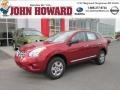 2011 Cayenne Red Nissan Rogue S AWD  photo #1