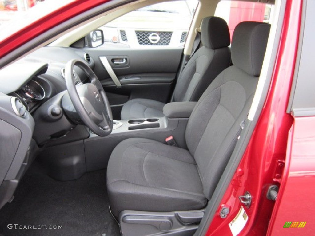 2011 Rogue S AWD - Cayenne Red / Black photo #3