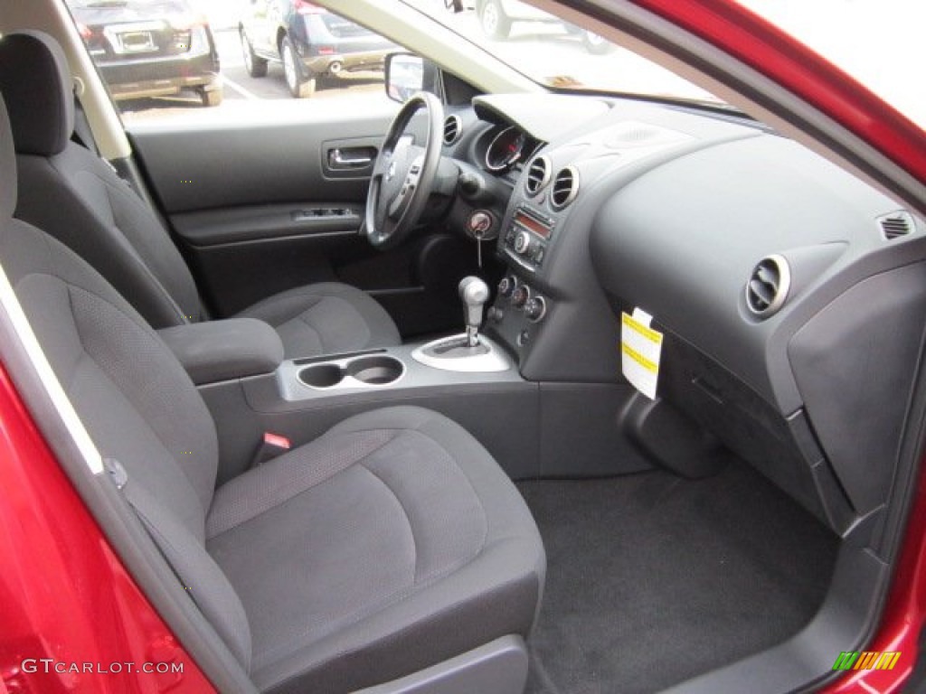 2011 Rogue S AWD - Cayenne Red / Black photo #6