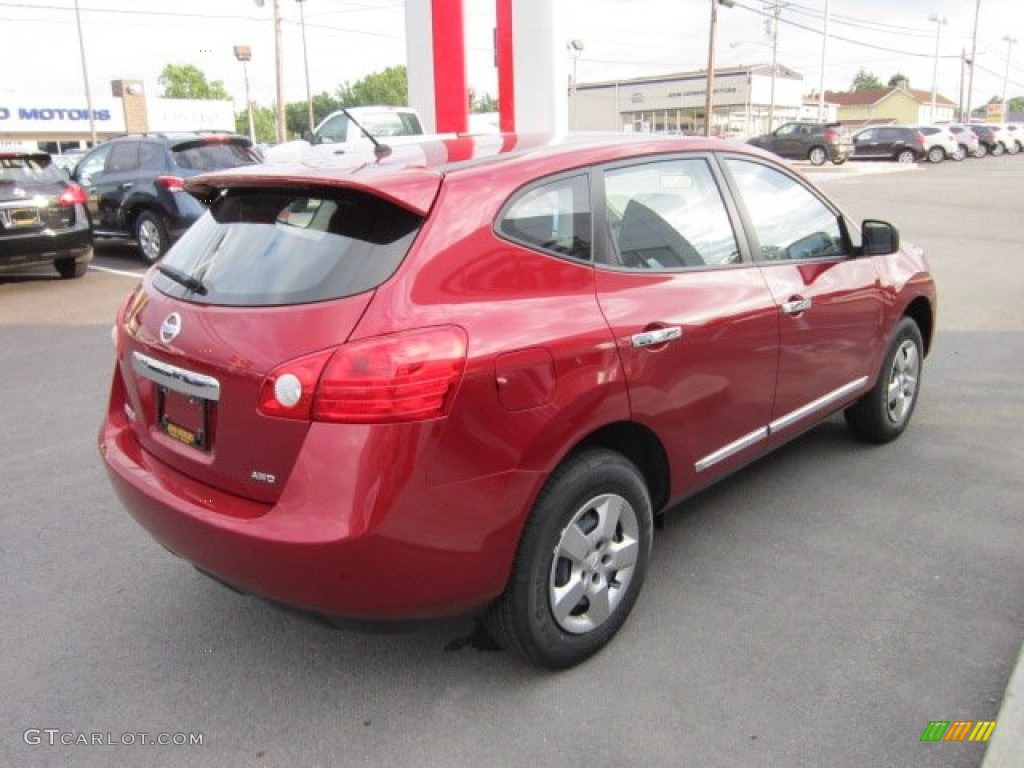 2011 Rogue S AWD - Cayenne Red / Black photo #9
