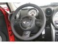 2011 Mini Cooper Carbon Black Lounge Leather Interior Steering Wheel Photo