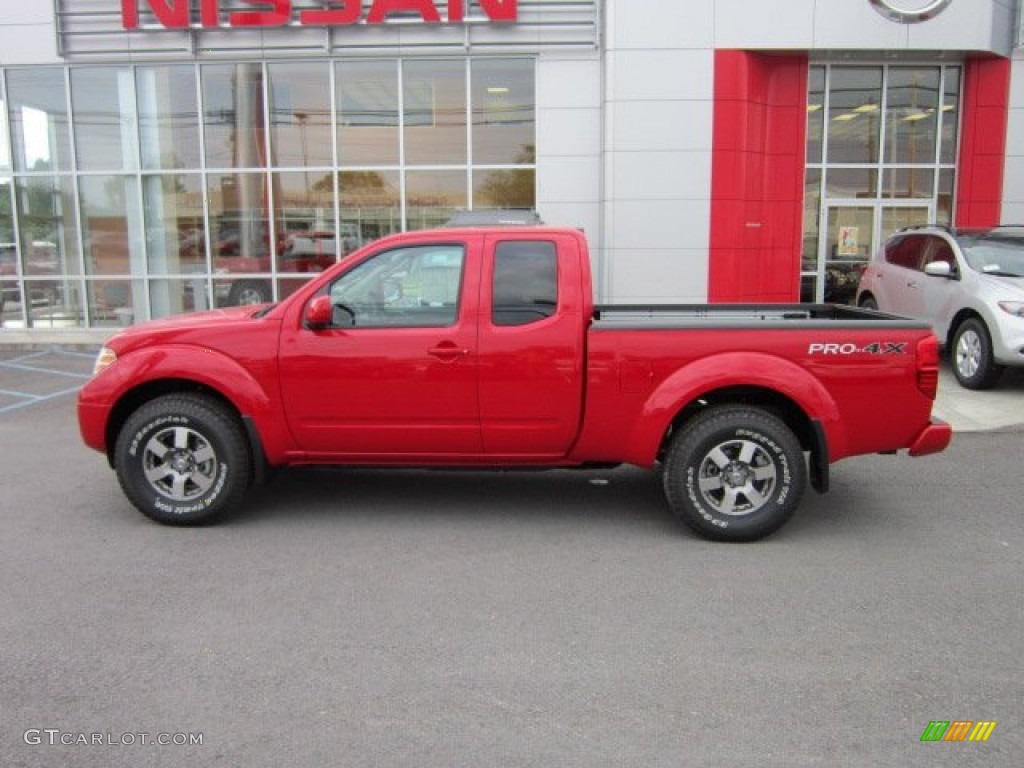 Red Alert 2011 Nissan Frontier Pro-4X King Cab 4x4 Exterior Photo #50569390