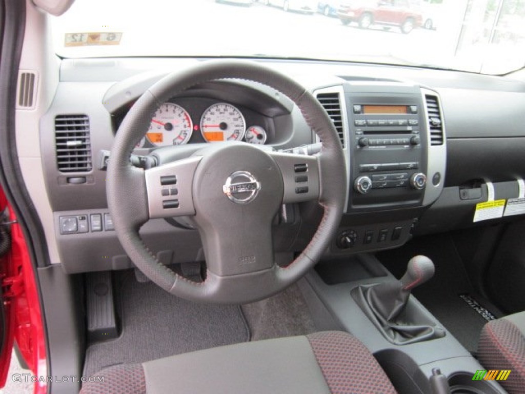 Pro 4X Graphite/Red Interior 2011 Nissan Frontier Pro-4X King Cab 4x4 Photo #50569438