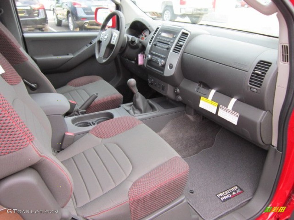 Pro 4X Graphite/Red Interior 2011 Nissan Frontier Pro-4X King Cab 4x4 Photo #50569453