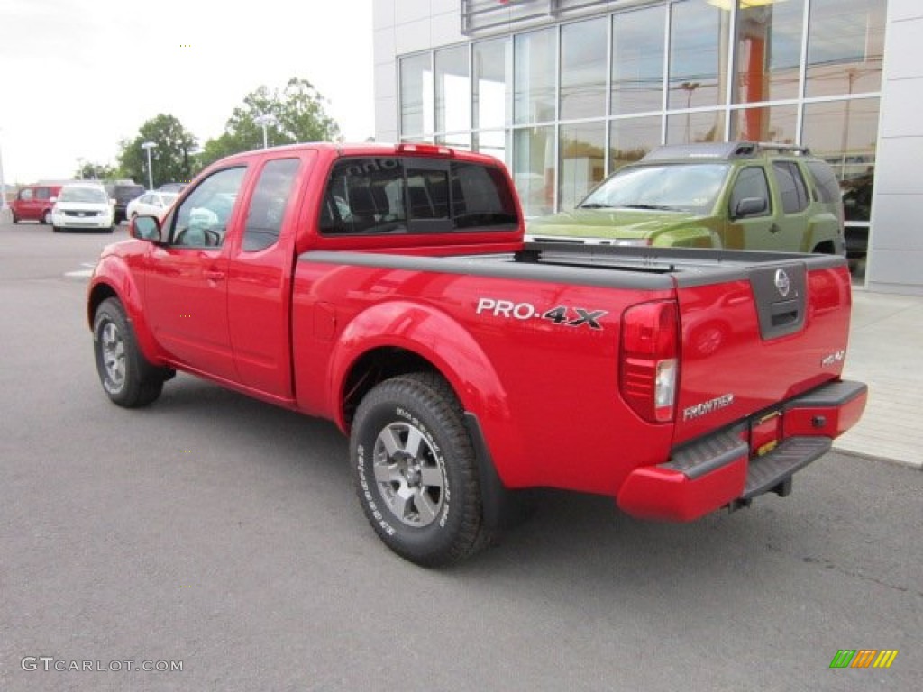 Red Alert 2011 Nissan Frontier Pro-4X King Cab 4x4 Exterior Photo #50569465