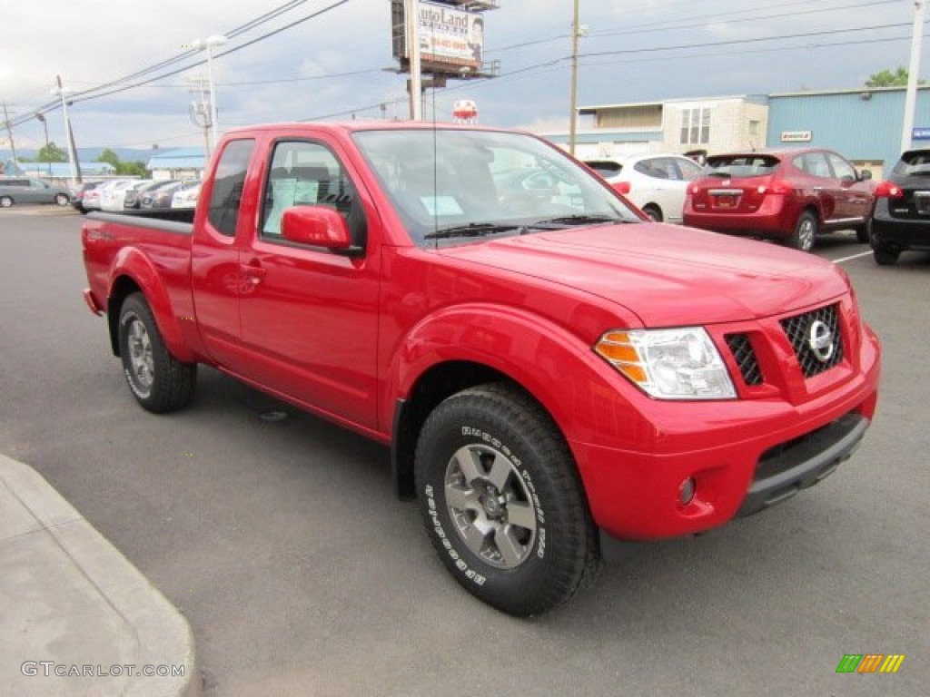 Red Alert 2011 Nissan Frontier Pro-4X King Cab 4x4 Exterior Photo #50569513