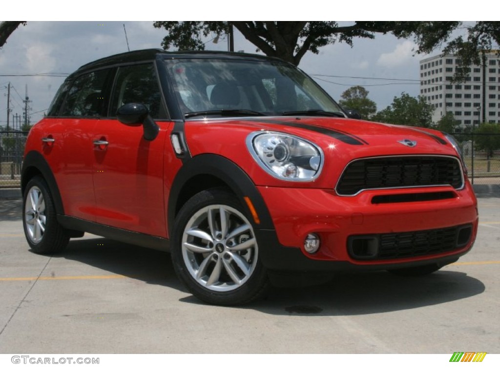 2011 Cooper S Countryman - Pure Red / Carbon Black photo #1