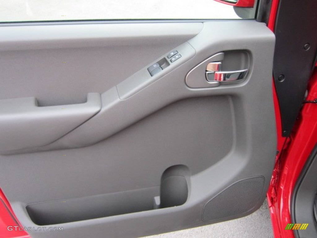 2011 Nissan Frontier Pro-4X King Cab 4x4 Pro 4X Graphite/Red Door Panel Photo #50569567