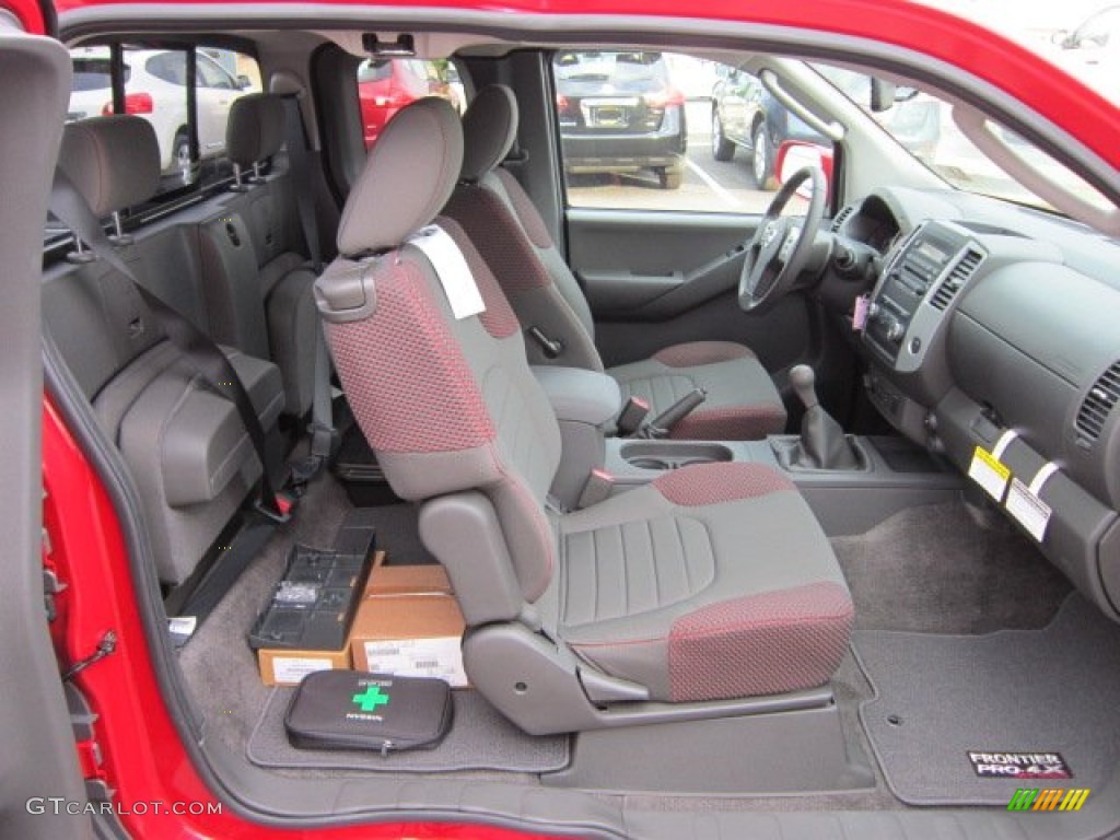 Pro 4X Graphite/Red Interior 2011 Nissan Frontier Pro-4X King Cab 4x4 Photo #50569599