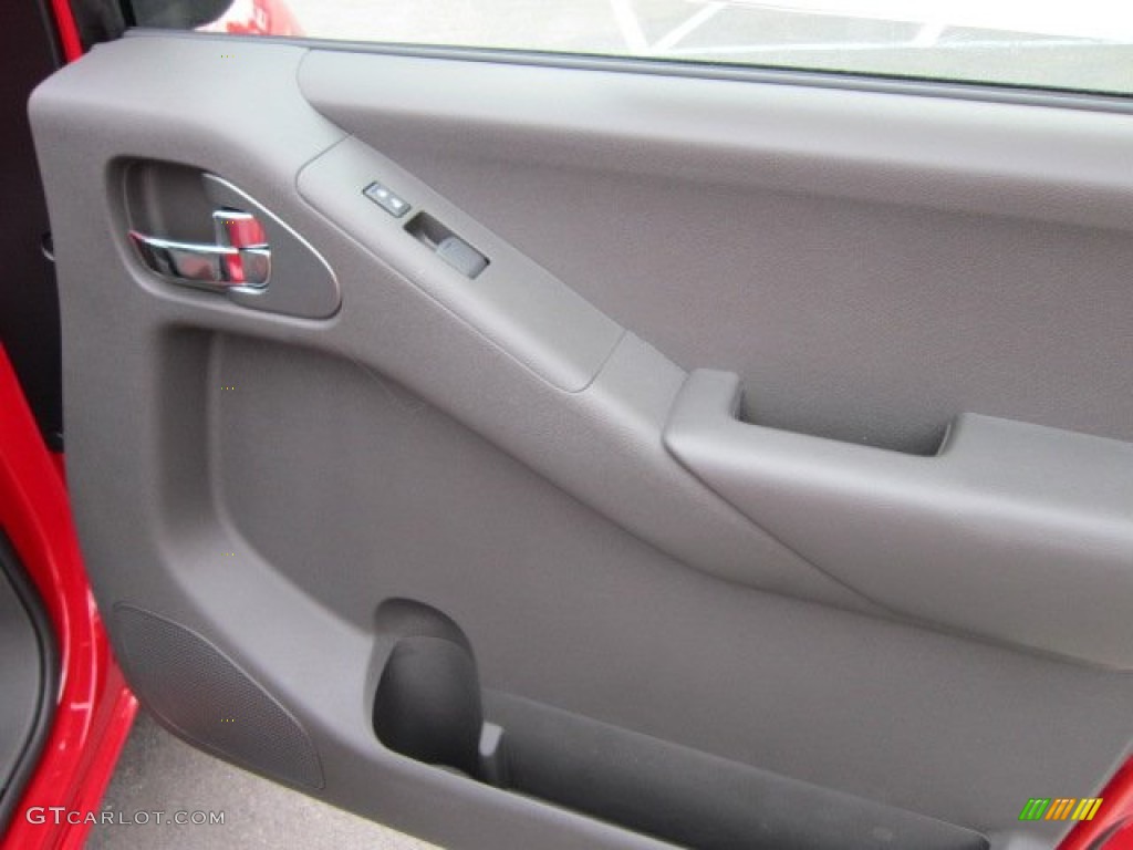 2011 Nissan Frontier Pro-4X King Cab 4x4 Pro 4X Graphite/Red Door Panel Photo #50569612